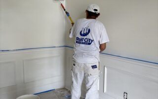 interior house painting roller marks